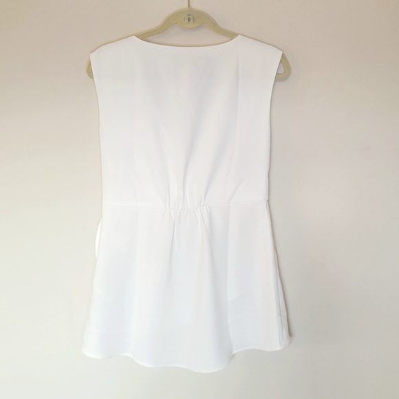 White House Black Market White Sleeveless Top - Picture 8 of 11